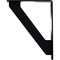 Ekena Millwork Traditional Wrought Iron Bracket, (Single center brace), Powder Coated Black 1 1/2"W x 5 1/2"D x 8"H BKTM01X05X08STR - alternate 4